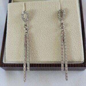 Diamond Pave Drop Earrings